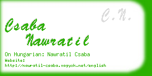 csaba nawratil business card